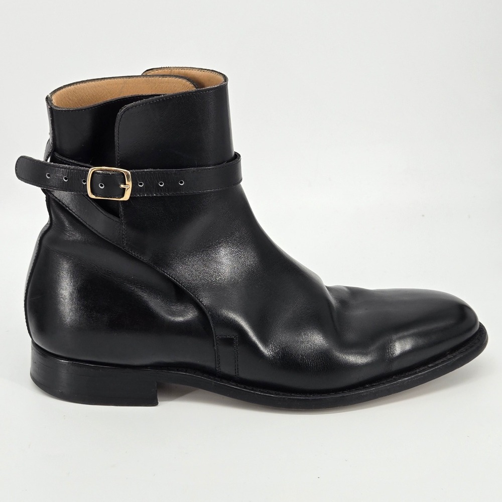 Mack James Black Leather Jodhpur Boots Men's Size US 10 EU 43 UK 9 Vintage Y2K